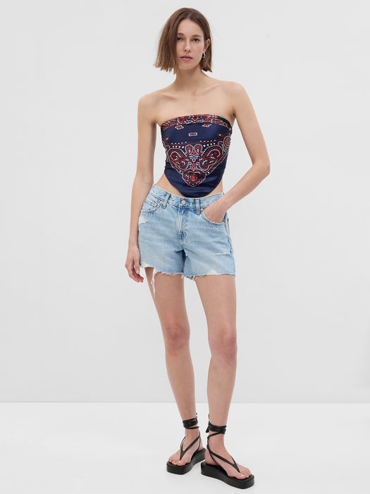4" Low Rise Stride Denim Shorts