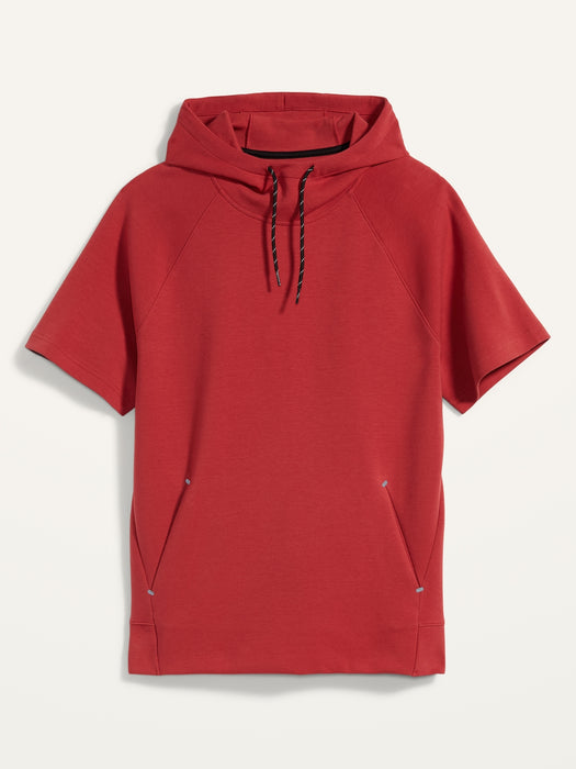 Dynamic Fleece Short-Sleeve Pullover Hoodie for Men
