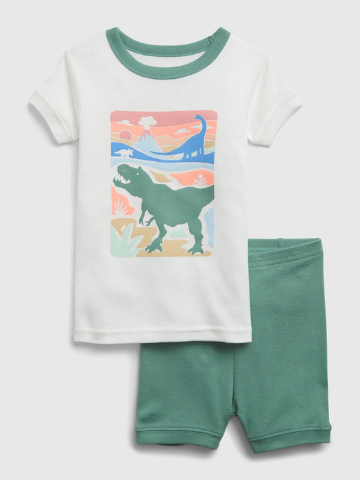 babyGap 100% Organic Cotton Dino PJ Shorts Set