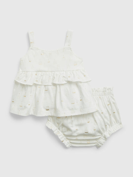 Baby Organic Cotton Birthday Cake Outfit Set