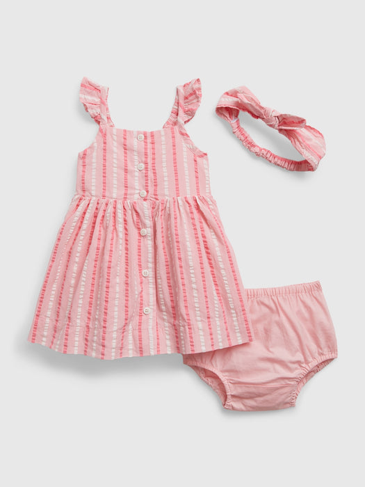 Baby Stripe Dress Set