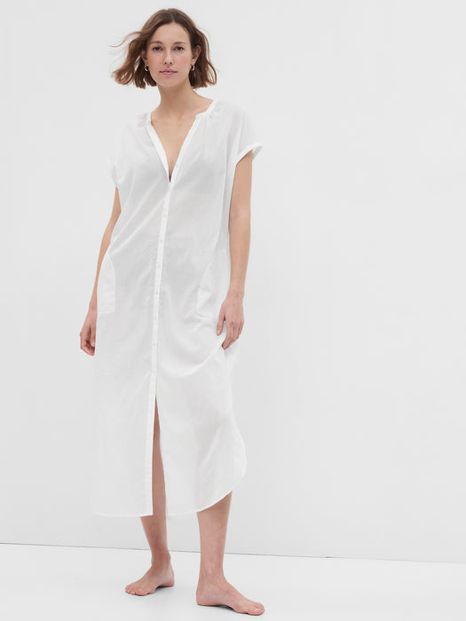 Voile Dolman Shirtdress