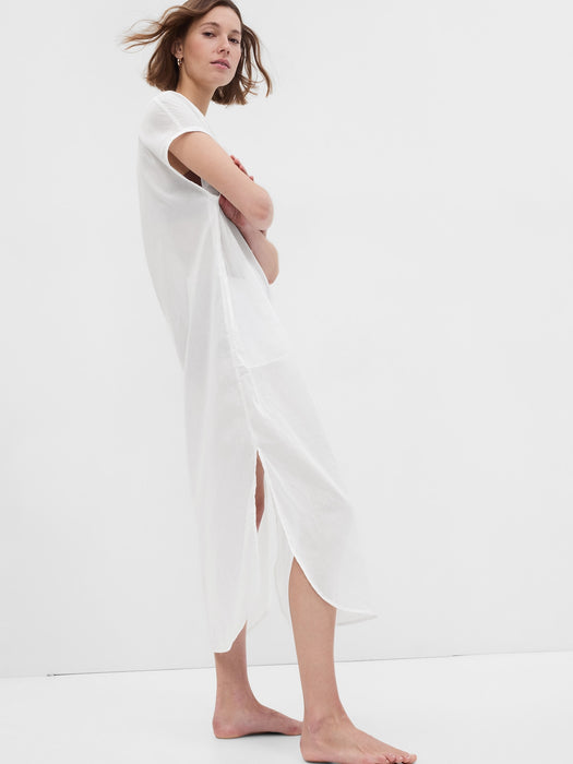 Voile Dolman Shirtdress