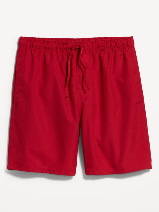 Solid Swim Trunks -- 7-inch inseam