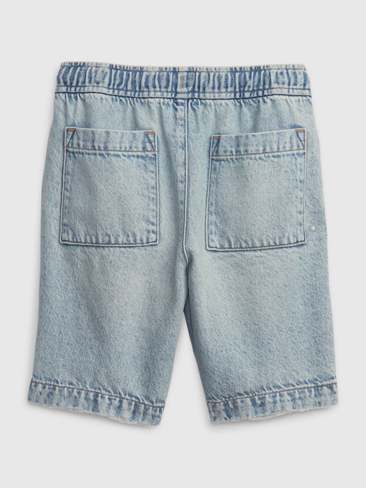Kids Easy Pull-On Denim Shorts with Washwell