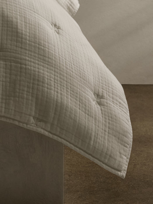 Lofty Organic Cotton Gauze Quilt