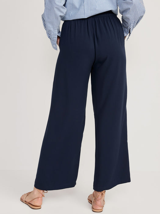 High-Waisted Playa Soft-Spun Wide-Leg Pants for Women