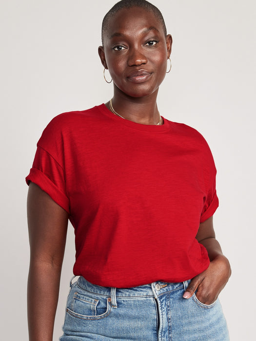 Vintage Slub-Knit T-Shirt for Women