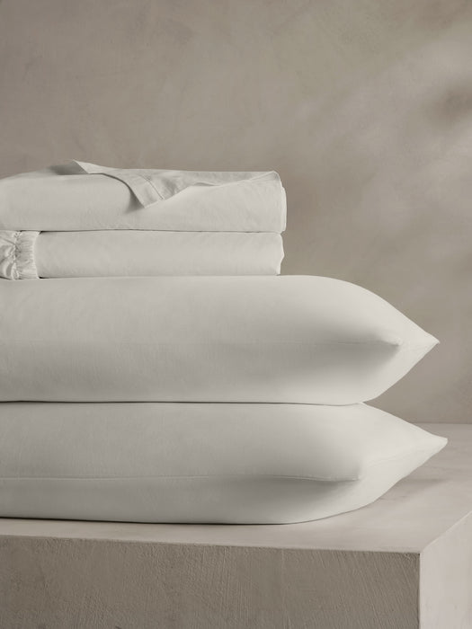 Washed Cotton Percale Sheet Set