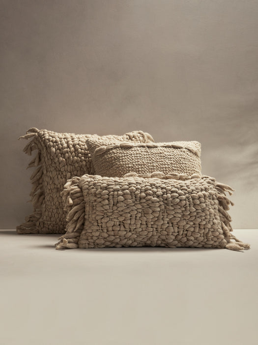 Hand-Carded Merino Pillow