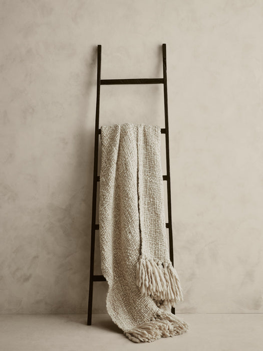 Hand-Carded Merino Throw Blanket