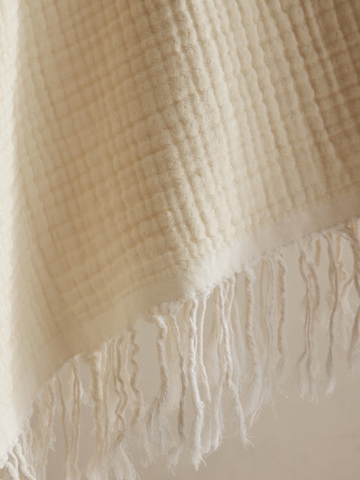 Cotton Gauze Reversible Throw