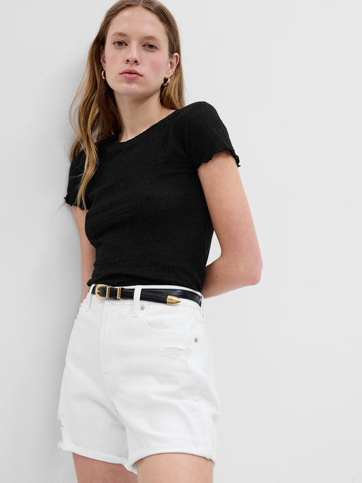 Floral Jacquard T-Shirt