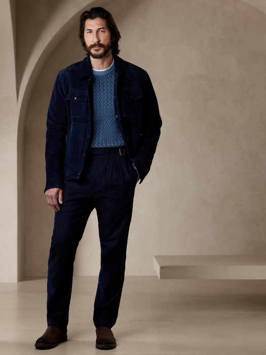 Wool-Cashmere Cable Sweater