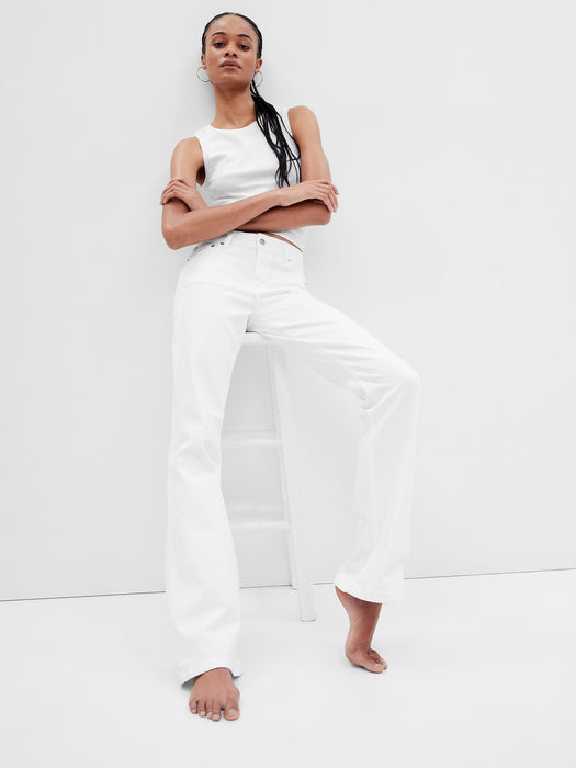 Low Rise '70s Flare Jeans with Washwell