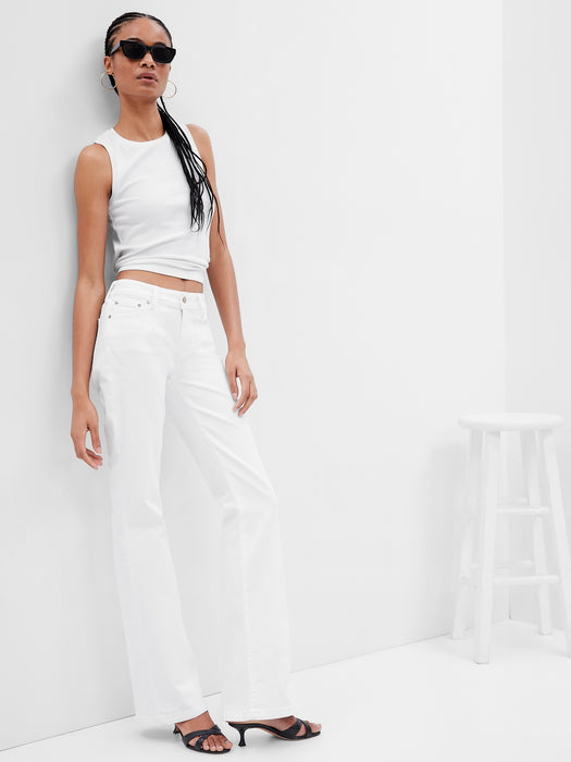 Low Rise '70s Flare Jeans with Washwell