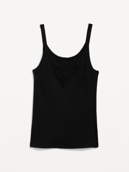Lace-Trim Tank Top for Women