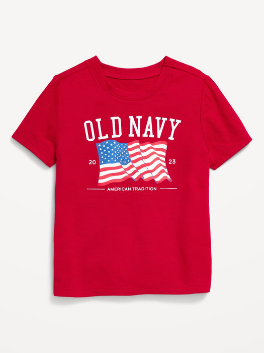 Matching Unisex Short-Sleeve Logo-Graphic T-Shirt for Toddler