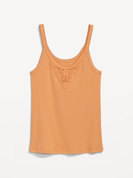 Lace-Trim Tank Top for Women