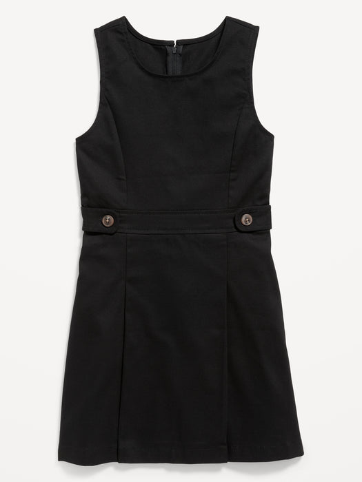 Sleeveless School Uniform Dress for Girls