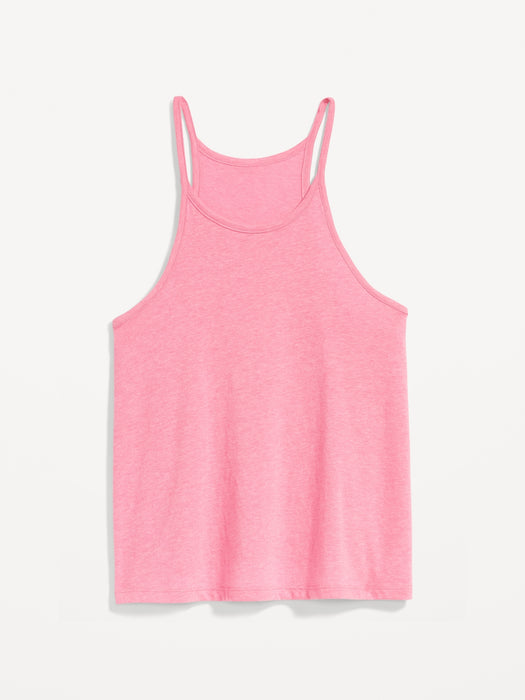 Relaxed Halter Tank Top for Women