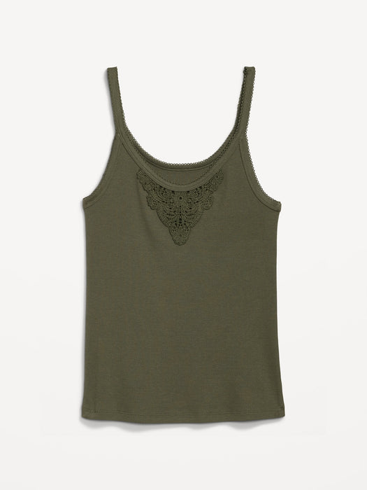 Lace-Trim Tank Top for Women
