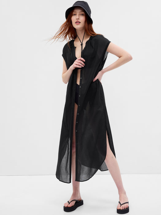 Voile Dolman Shirtdress