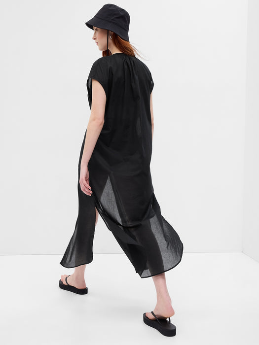 Voile Dolman Shirtdress