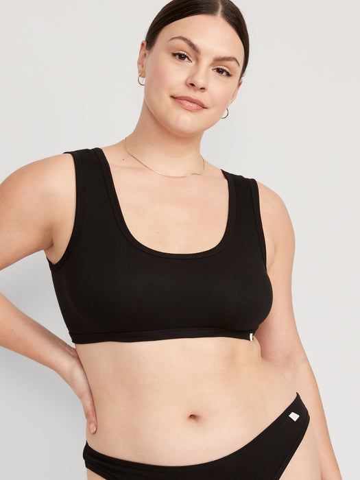 Rib-Knit Bralette Top