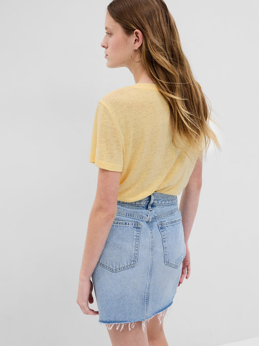 Linen-Blend T-Shirt