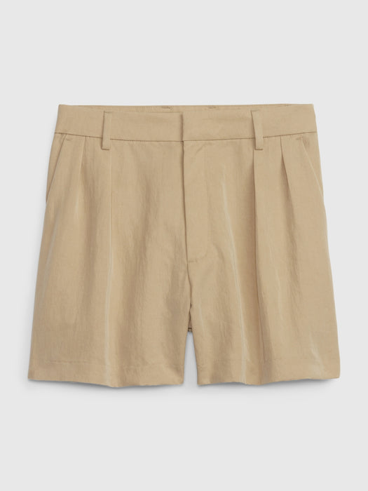 PROJECT GAP Pleated Shorts with LENZING&#153 TENCEL&#153 Lyocell