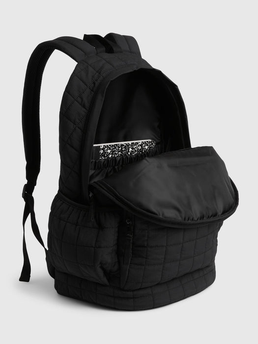Kids Nylon Quilted Backpack