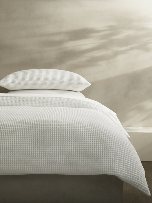 Cotton Waffle-Weave Duvet Cover