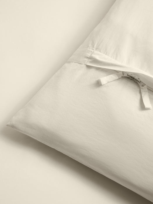 Washed Cotton Percale Duvet Cover