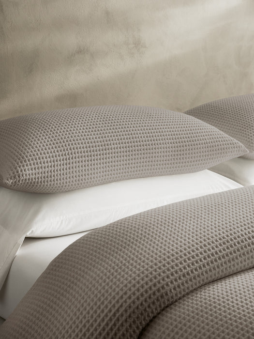 Cotton Waffle-Weave Duvet Cover