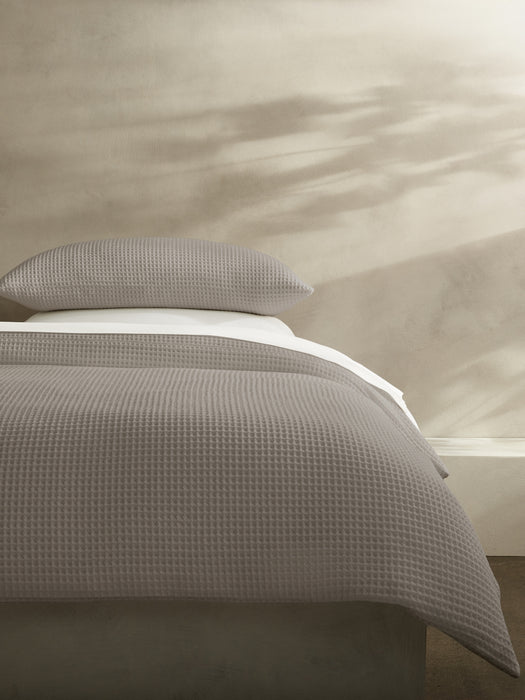 Cotton Waffle-Weave Duvet Cover