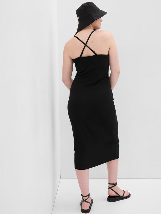 Modern Convertible Strap Midi Dress