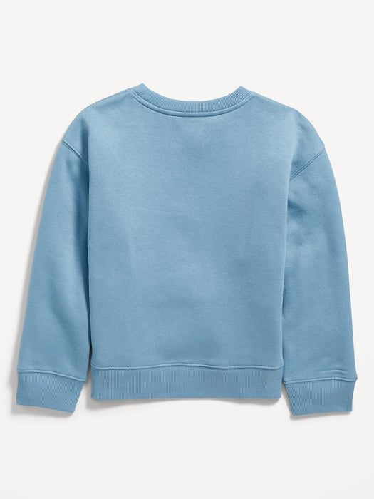 Gender-Neutral Licensed Pop-Culture Crew-Neck Sweatshirt for Kids