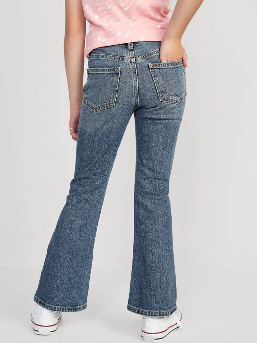 High-Waisted Built-In Tough Flare Jeans for Girls