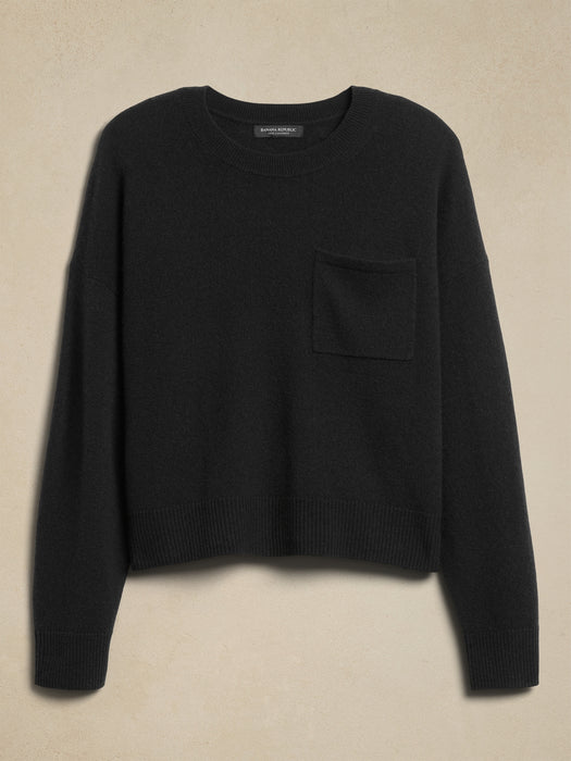 Caro Cropped Lightweight Cashmere Sweater