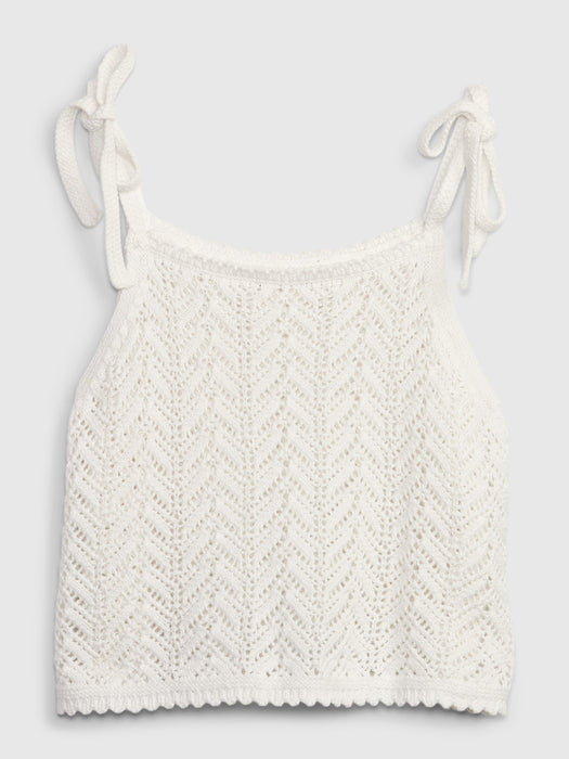 PROJECT GAP 100% Organic Cotton Crochet Top