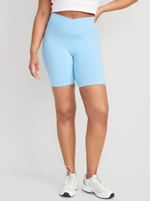 Extra High-Waisted PowerChill Biker Shorts for Women -- 8-inch inseam