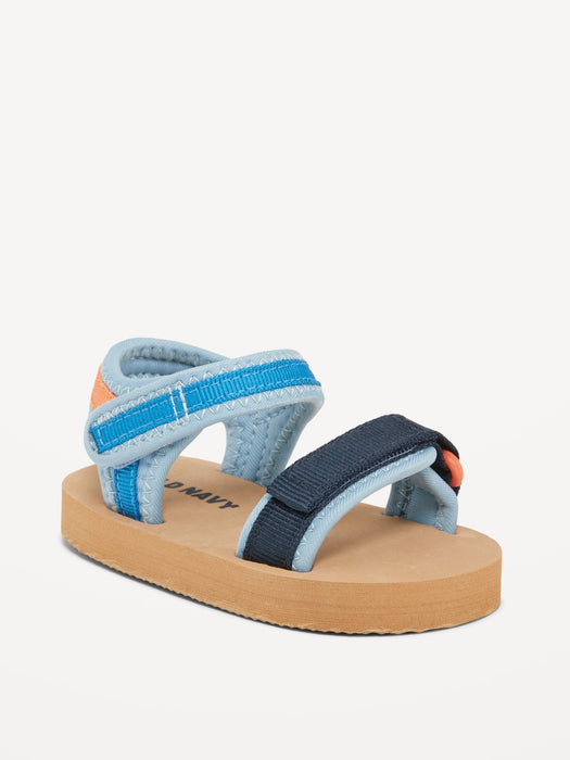 Unisex Color-Block Strap Sandals for Baby