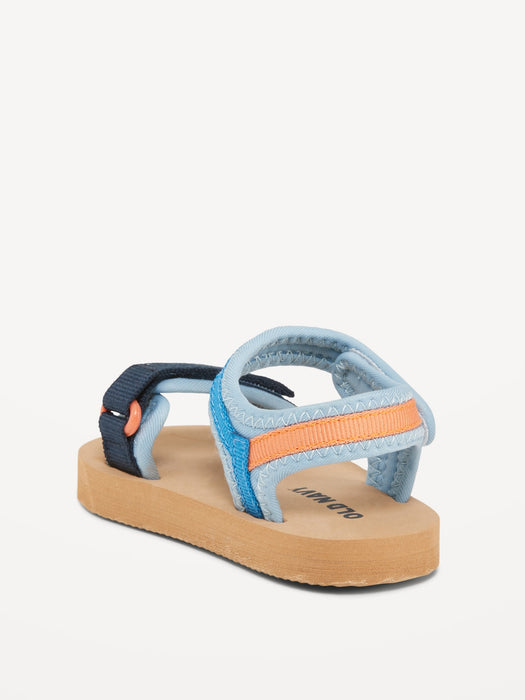 Unisex Color-Block Strap Sandals for Baby