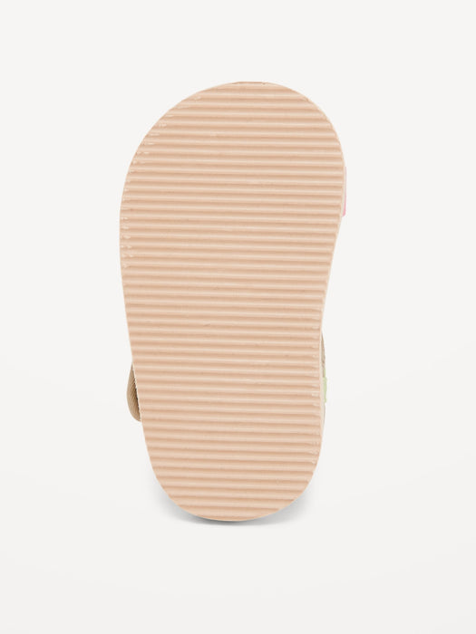 Unisex Color-Block Strap Sandals for Baby