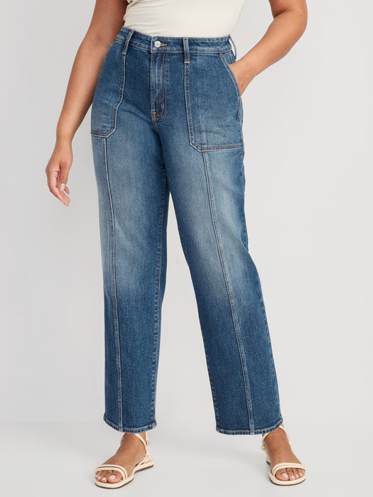 High-Waisted OG Loose Utility Jeans