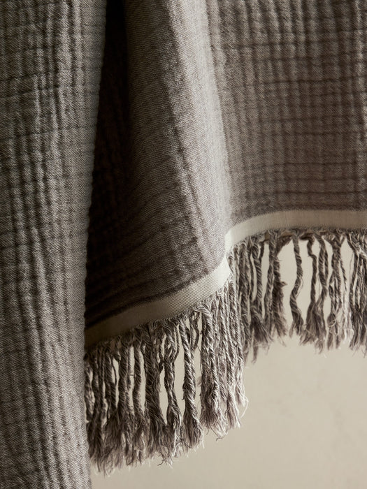 Cotton Gauze Reversible Throw