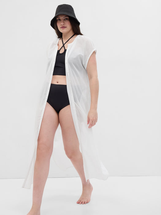 Voile Dolman Shirtdress