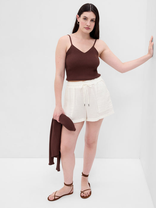 Crinkle Gauze Shorts