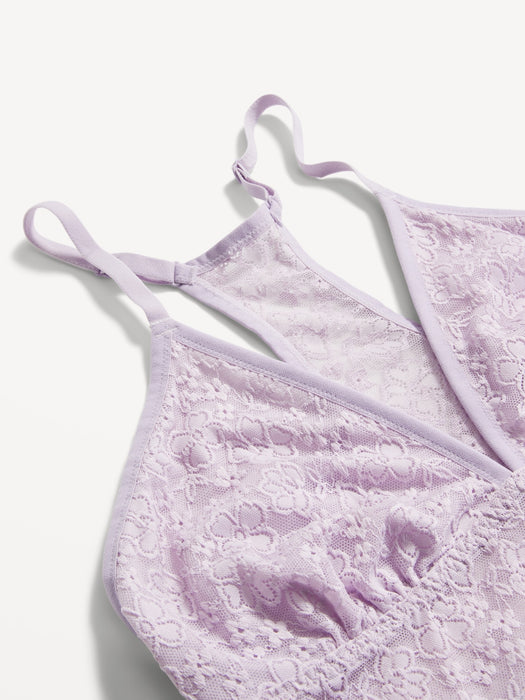 Lace Longline Racerback Bralette